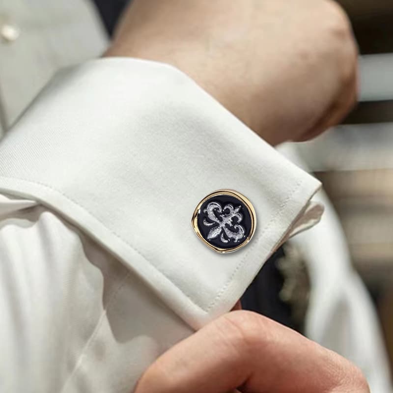 Запонки William Milton Baroque Cufflinks - изображение 4