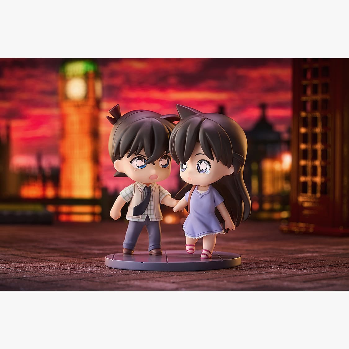 GOOD SMILE COMPANY MINGZHENTANKENAN Чехол ЗАКРЫТЫЙ Qset+Шиничи Кудо и Ран Мори Чиби-стиль Фигурки - изображение 4