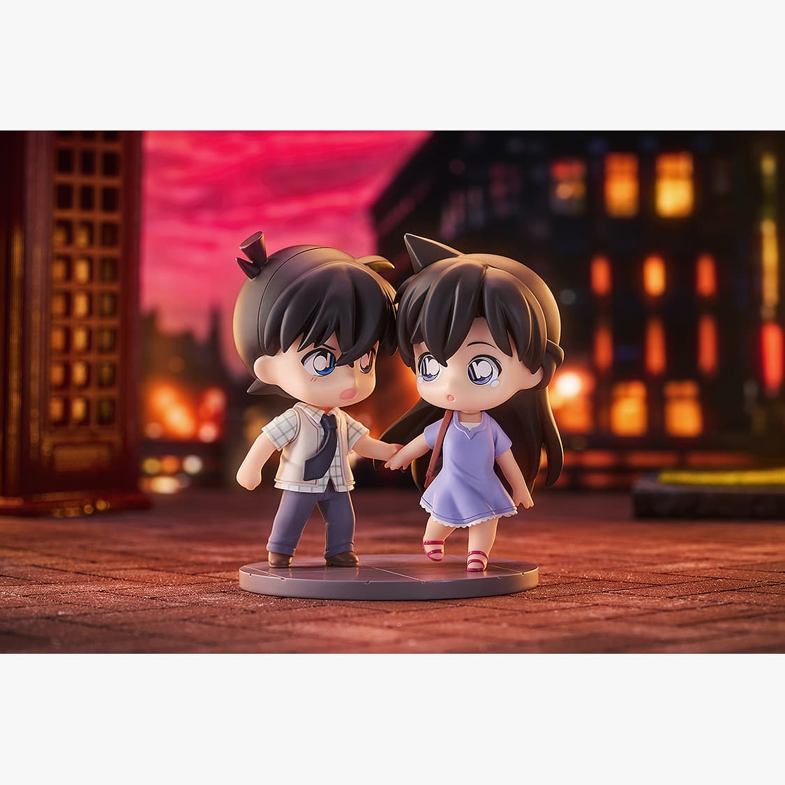 GOOD SMILE COMPANY MINGZHENTANKENAN Чехол ЗАКРЫТЫЙ Qset+Шиничи Кудо и Ран Мори Чиби-стиль Фигурки - изображение 5