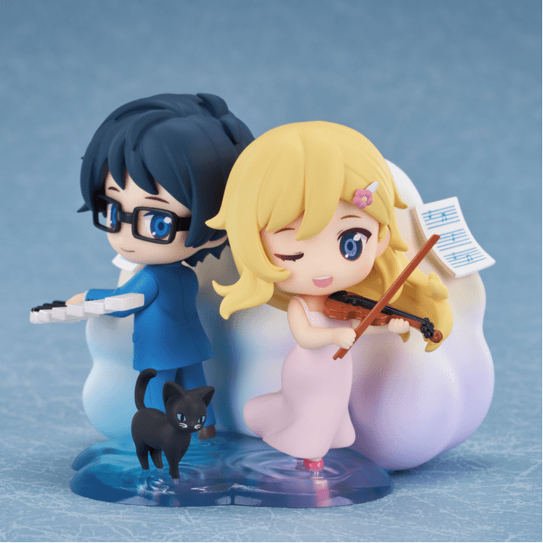 GOOD SMILE COMPANY Твой Ложь в Апреле Qset+ Ароматизатор Kiyomizu и Фигурки в стиле Chibi Arima Koushi 8,5 см - изображение 2