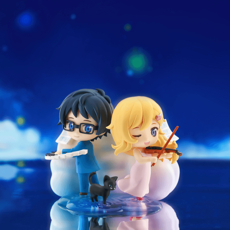 GOOD SMILE COMPANY Твой Ложь в Апреле Qset+ Ароматизатор Kiyomizu и Фигурки в стиле Chibi Arima Koushi 8,5 см - изображение 3
