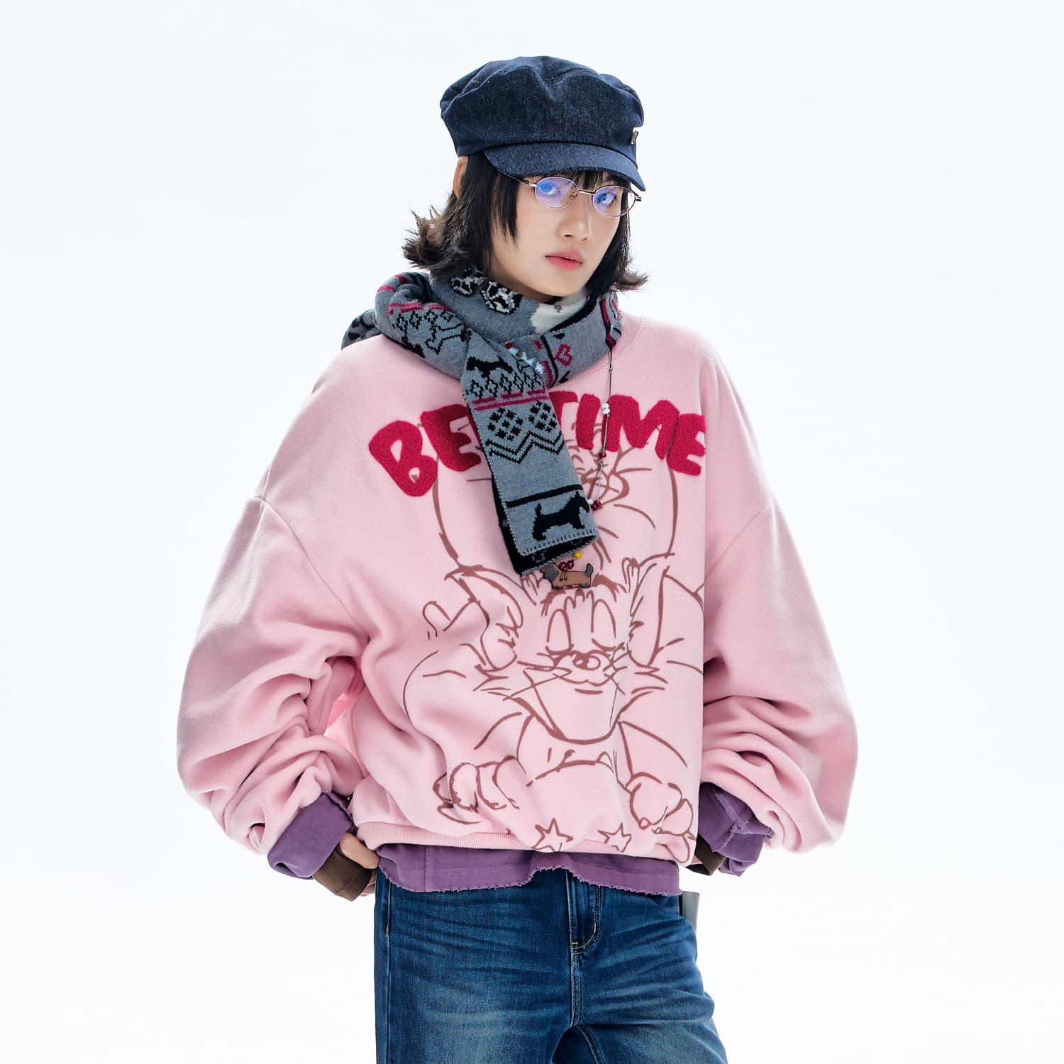 Худи BJHG Tom and Jerry Co-branded model Женская Толстовка - изображение 5