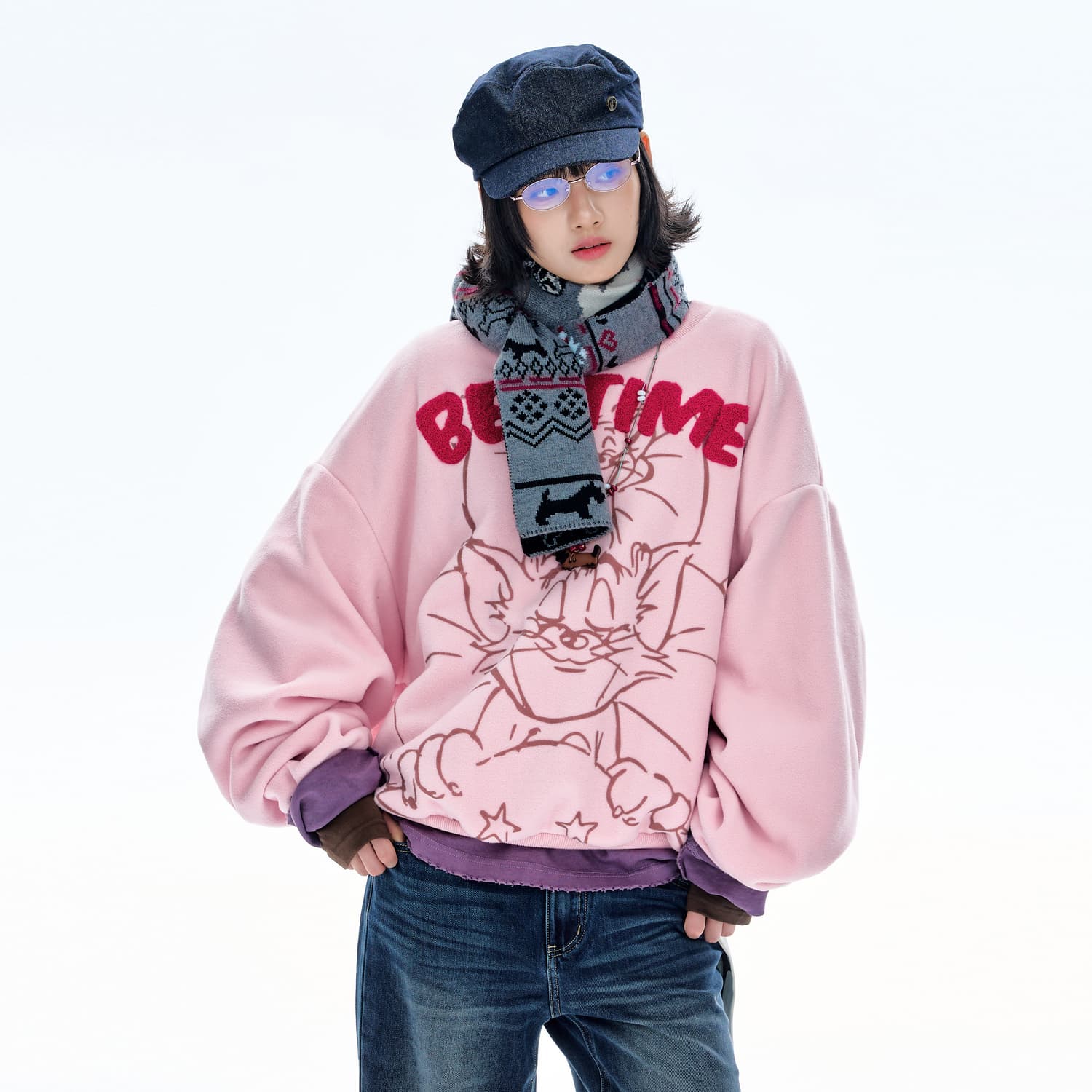 Худи BJHG Tom and Jerry Co-branded model Женская Толстовка - изображение 3