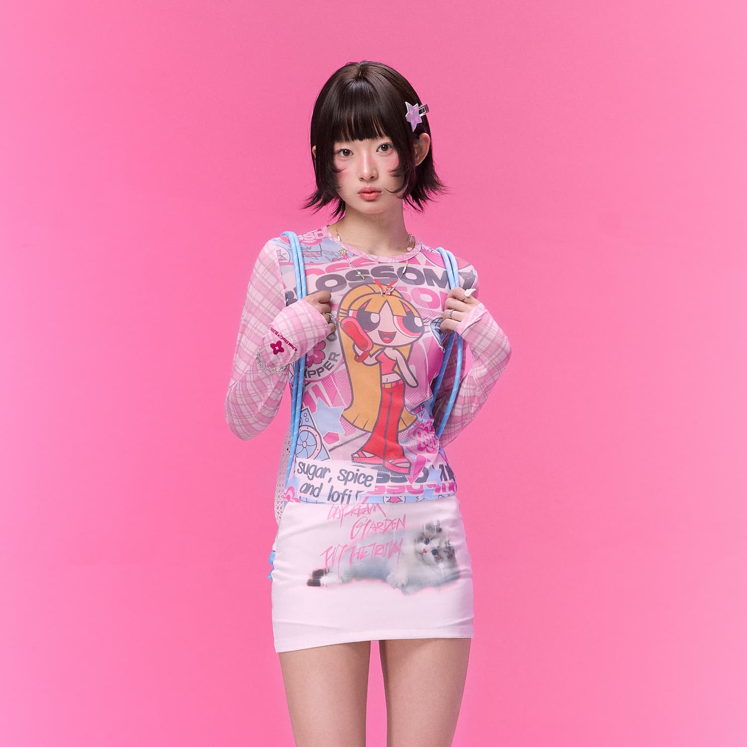 Футболка BJHG The Powerpuff Girls Collaboration Женские футболки T - изображение 10