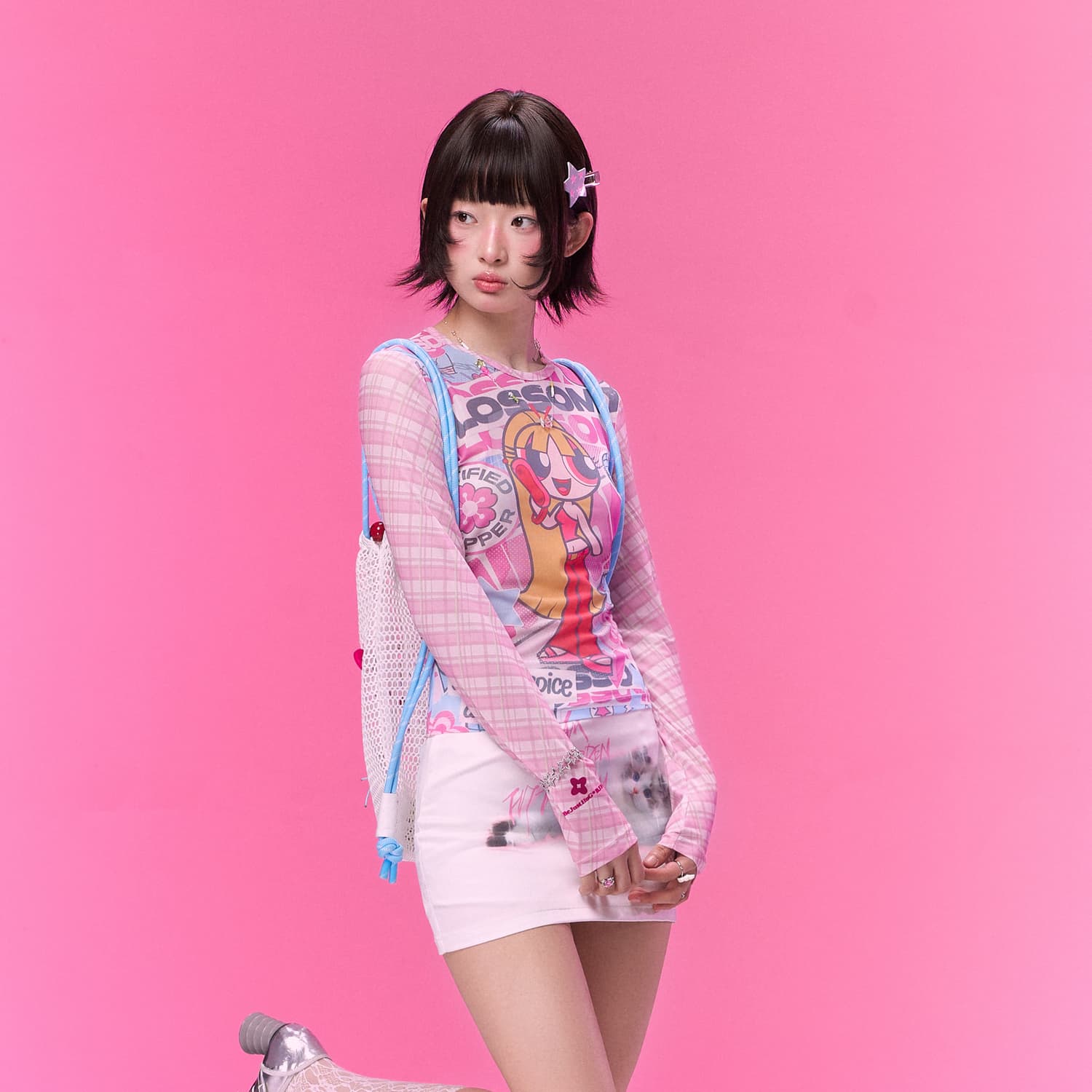 Футболка BJHG The Powerpuff Girls Collaboration Женские футболки T - изображение 11