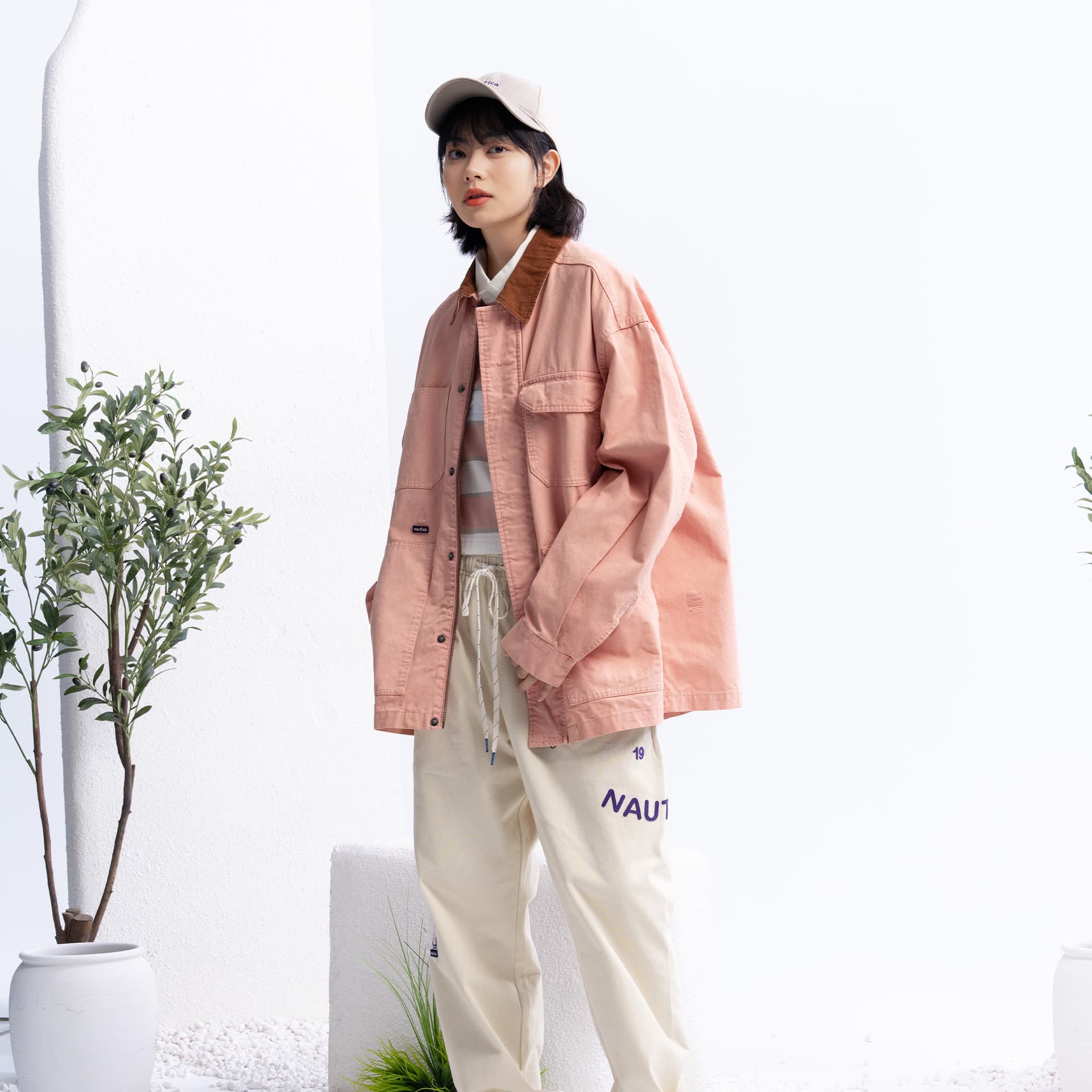 Джинсовая куртка Nautica White Sail Легкое пальто унисекс - изображение 4