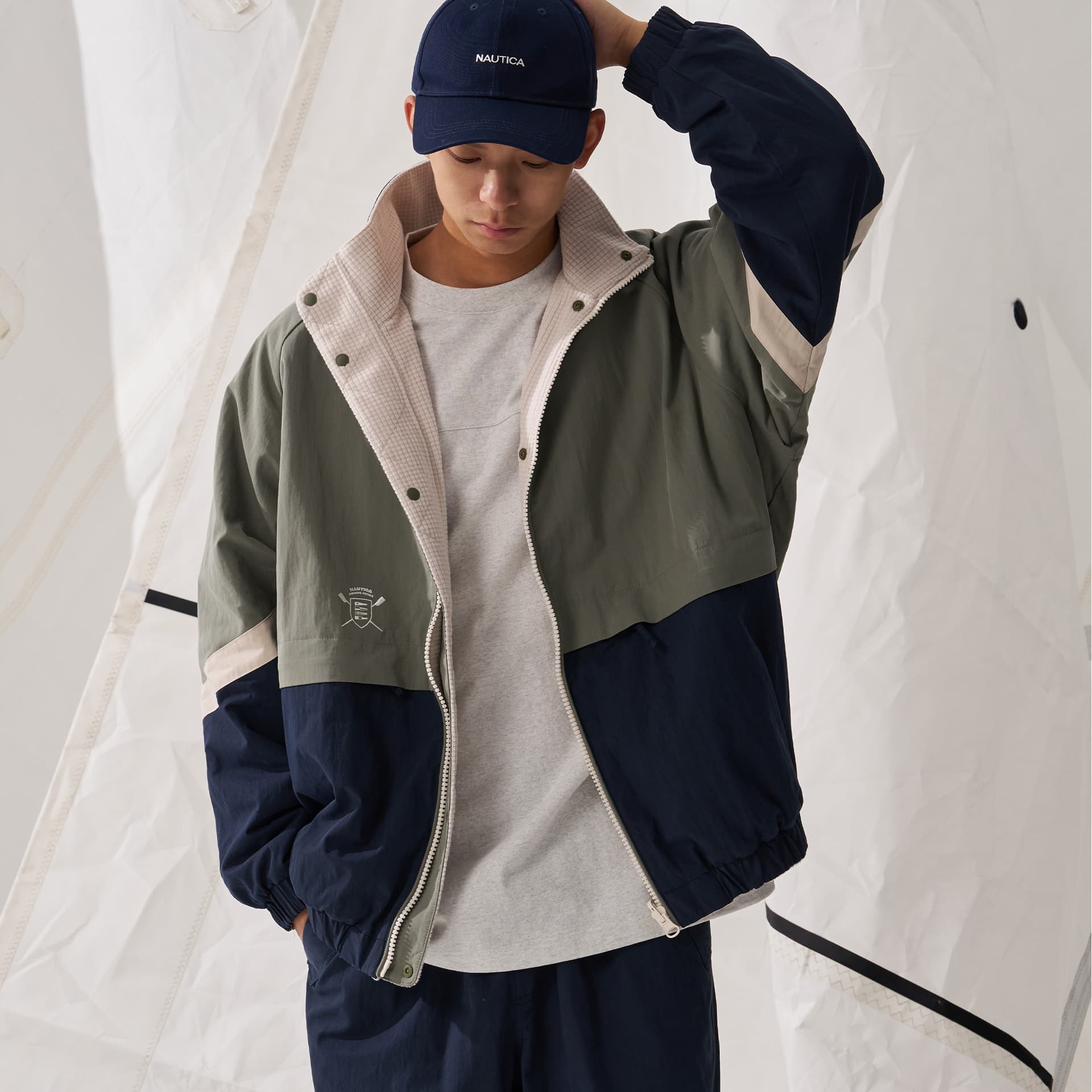 Зимняя куртка пуховик Nautica White Sail Мужская пуховая куртка - изображение 10