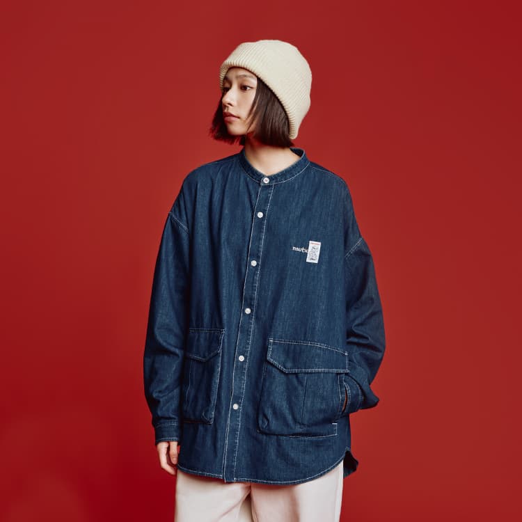 Рубашка Nautica White Sail X POP MART Рубашка Унисекс - изображение 5