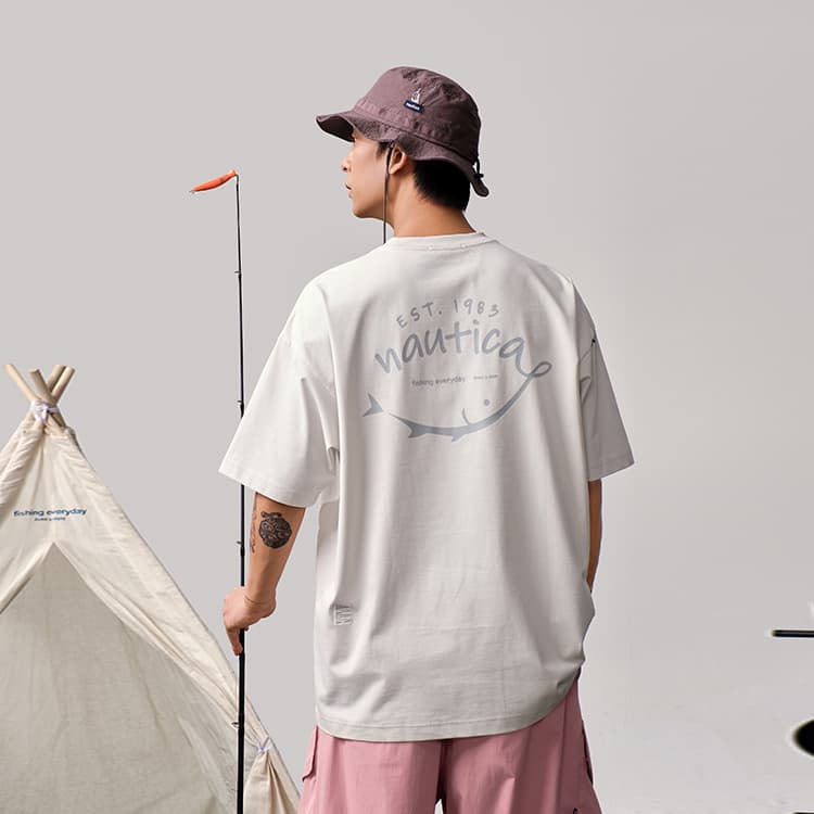 Футболка Nautica White Sail T-рубашка унисекс - изображение 7