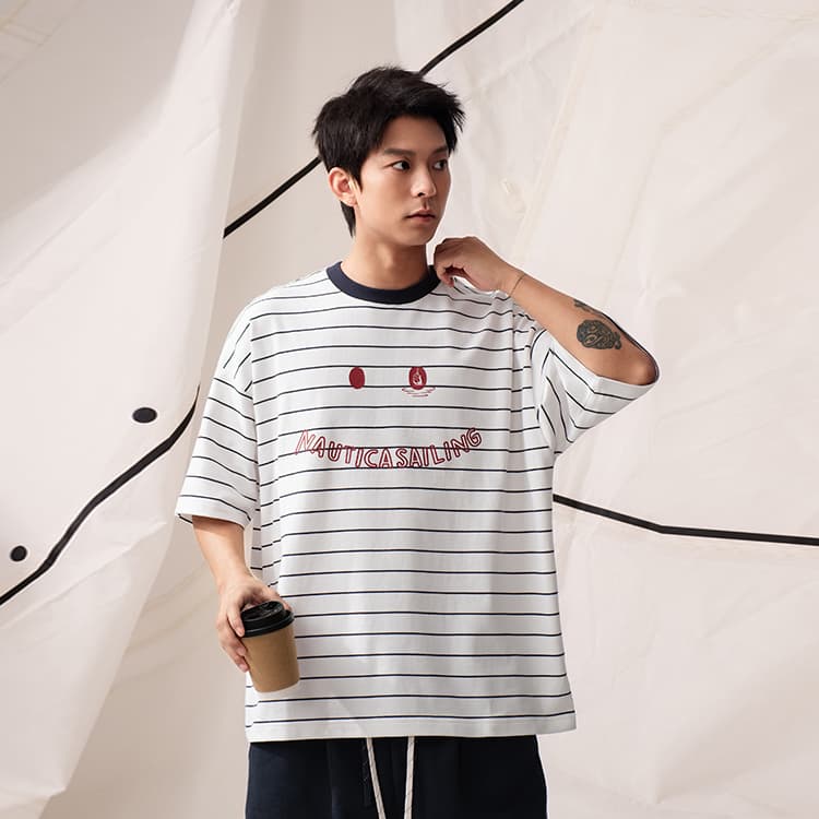 Футболка Nautica White Sail T-рубашка унисекс - изображение 8