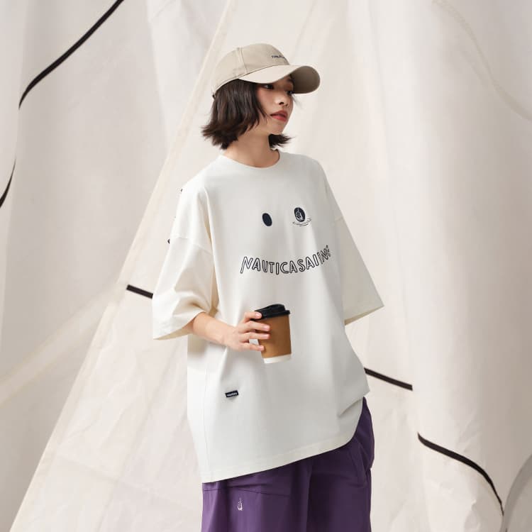 Футболка Nautica White Sail T-рубашка унисекс - изображение 5