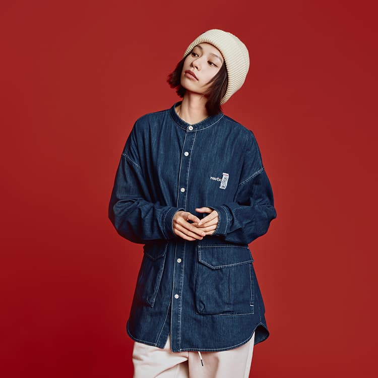 Рубашка Nautica White Sail X POP MART Рубашка Унисекс - изображение 6