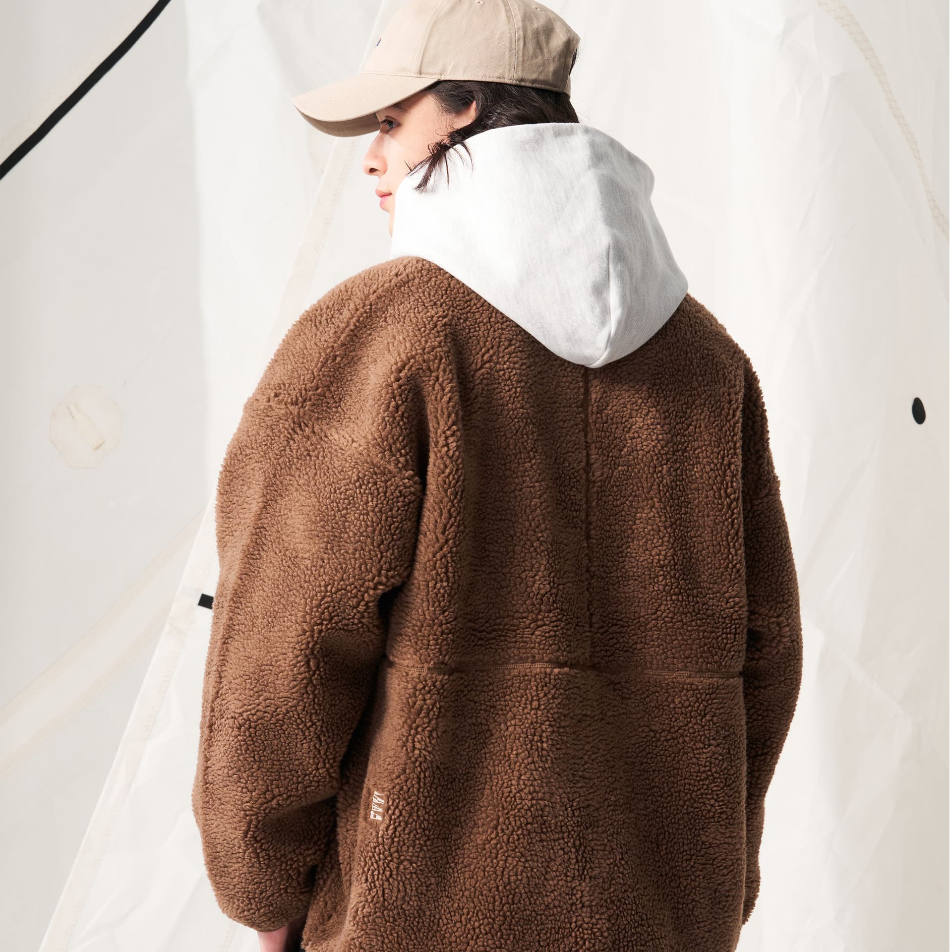 Куртка Nautica White Sail Белый Парус С флисовой подкладкой Термический Свободный крой Удобный Много карманов Логотип - изображение 3