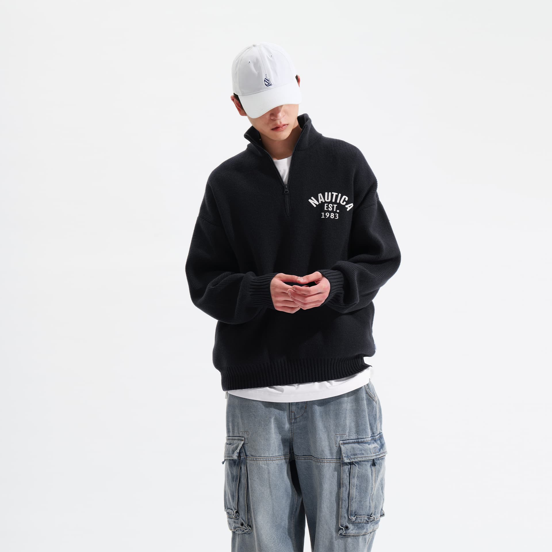 Кофта Nautica White Sail Свитер Мужской - изображение 19