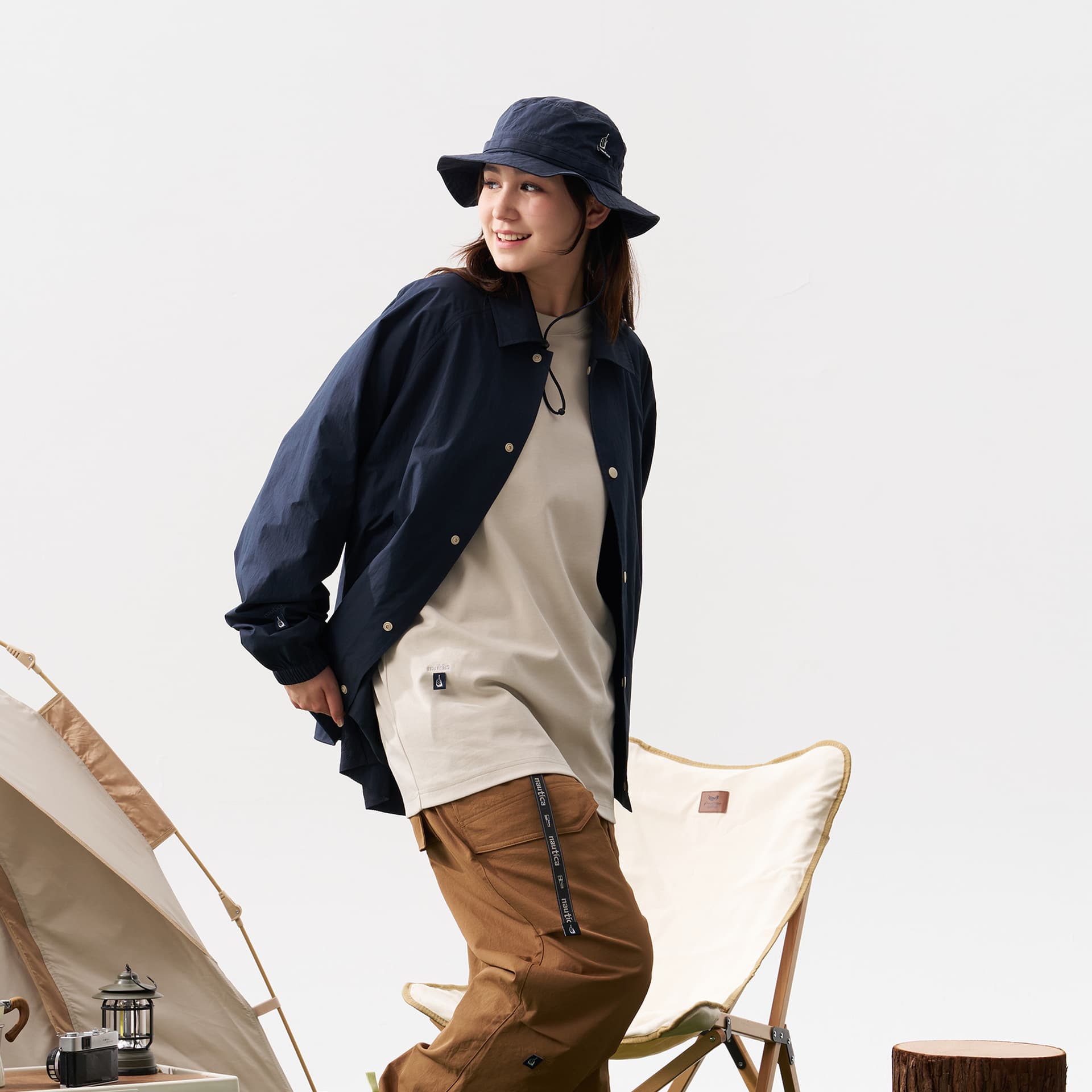Куртка Nautica White Sail Легкое Пальто Куртка Унисекс - изображение 4