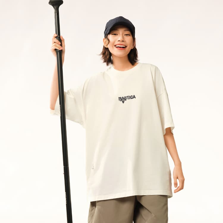 Футболка Nautica White Sail T-рубашка унисекс - изображение 3