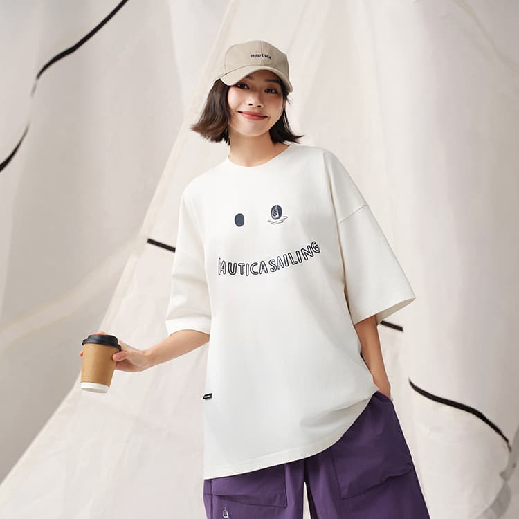 Футболка Nautica White Sail T-рубашка унисекс - изображение 4