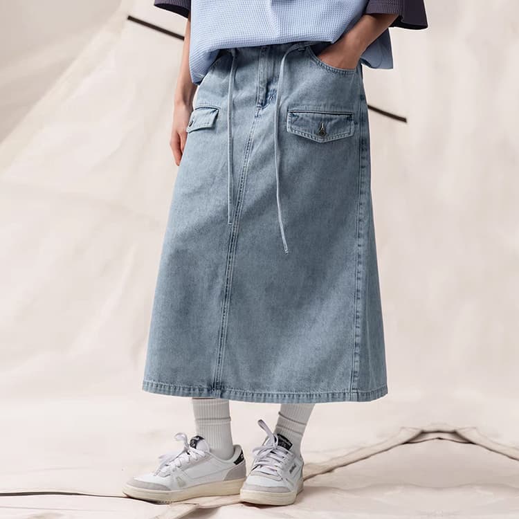 Юбка Nautica White Sail Повседневная длинная юбка для женщин - изображение 4