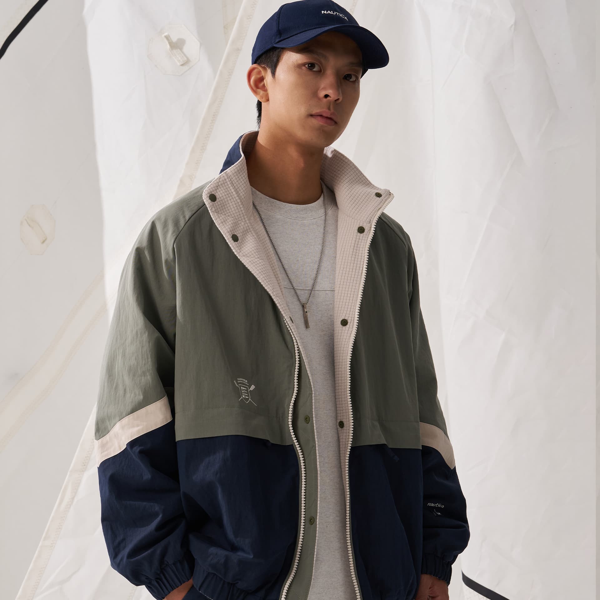 Зимняя куртка пуховик Nautica White Sail Мужская пуховая куртка - изображение 9