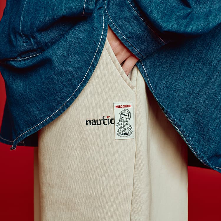 Штаны Nautica White Sail X POP MART Ткани для вязания Брюки Унисекс - изображение 8