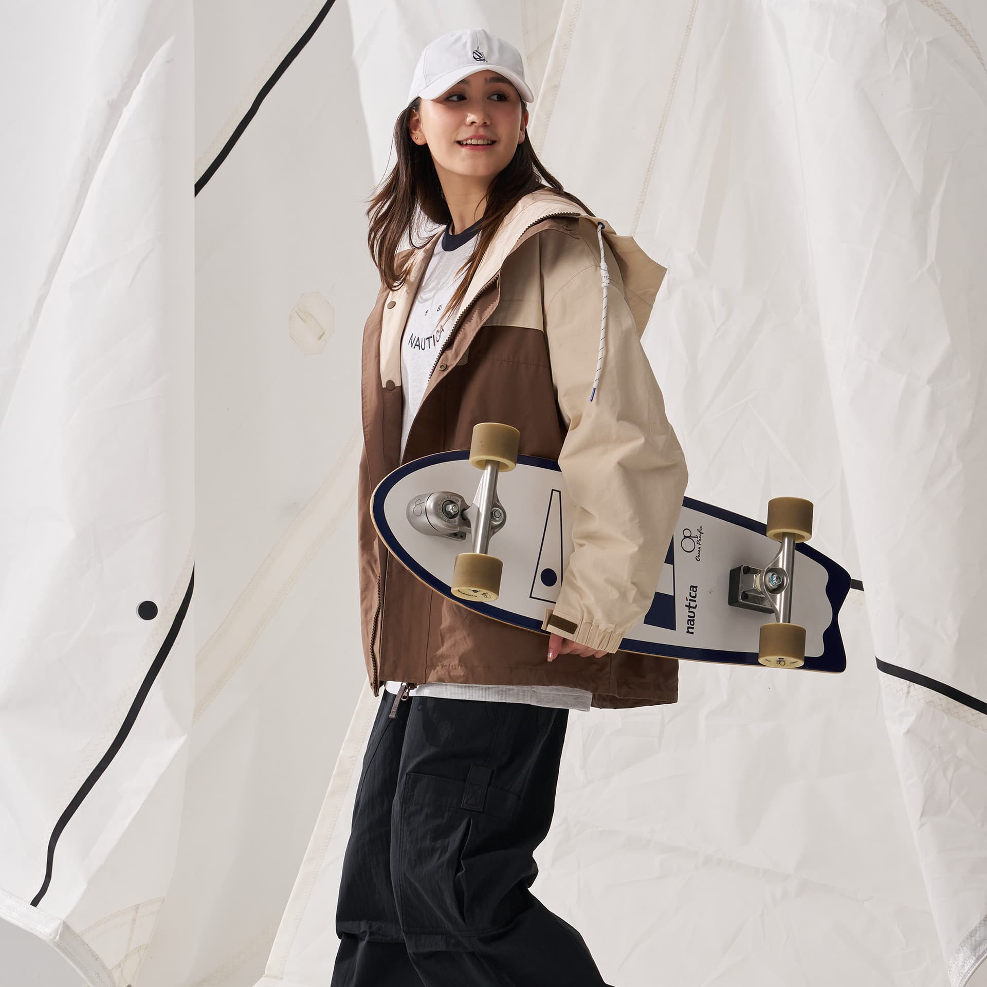 Куртка Nautica White Sail Легкое пальто куртка унисекс - изображение 4