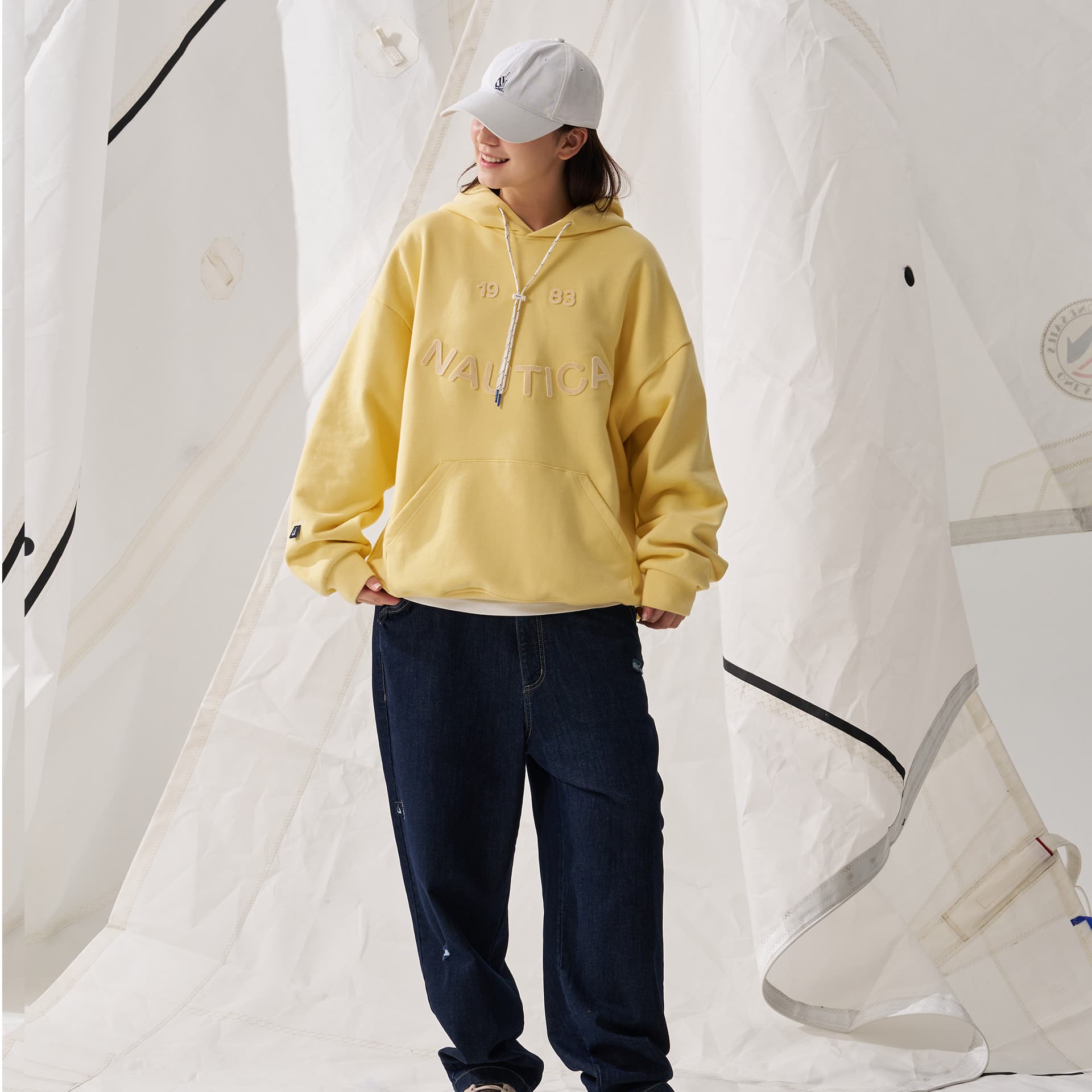 Худи Nautica White Sail Толстовка с Длинными Рукавами Унисекс - изображение 6