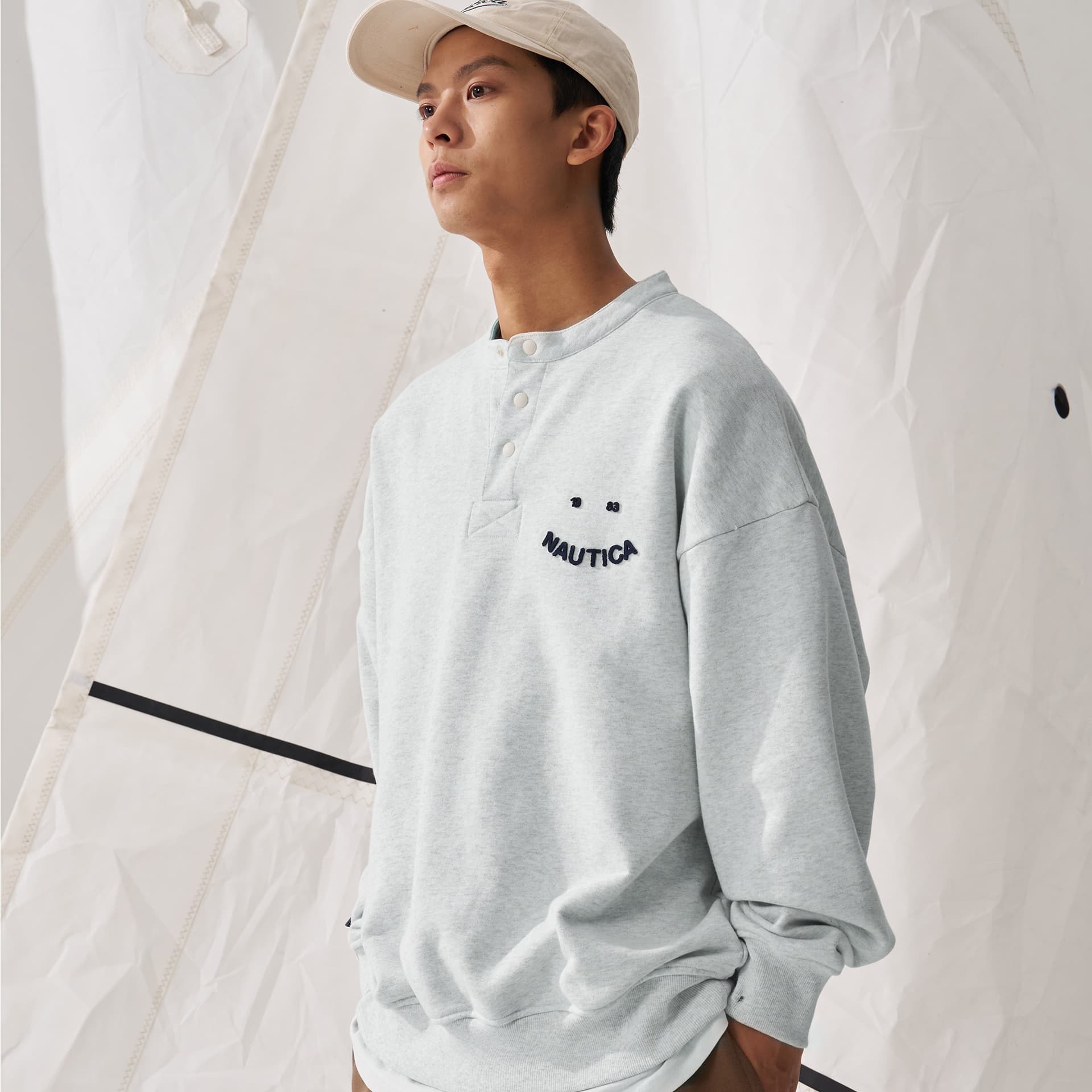Худи Nautica White Sail Толстовка с длинными рукавами унисекс - изображение 14