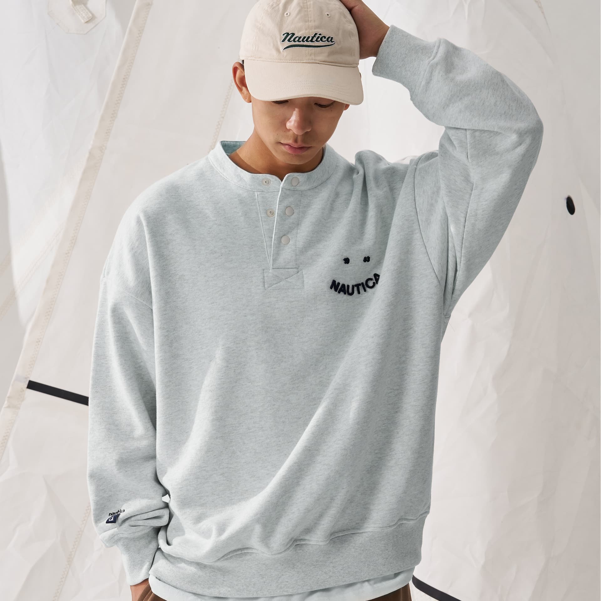 Худи Nautica White Sail Толстовка с длинными рукавами унисекс - изображение 15