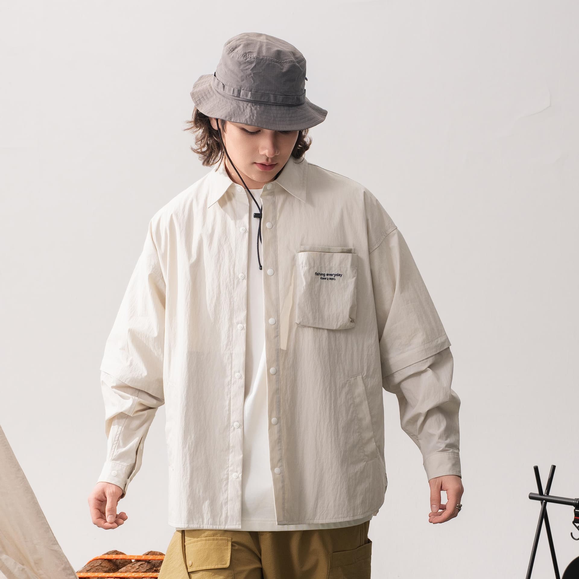 Рубашка Nautica White Sail SS25 Рубашка Мужская - изображение 5