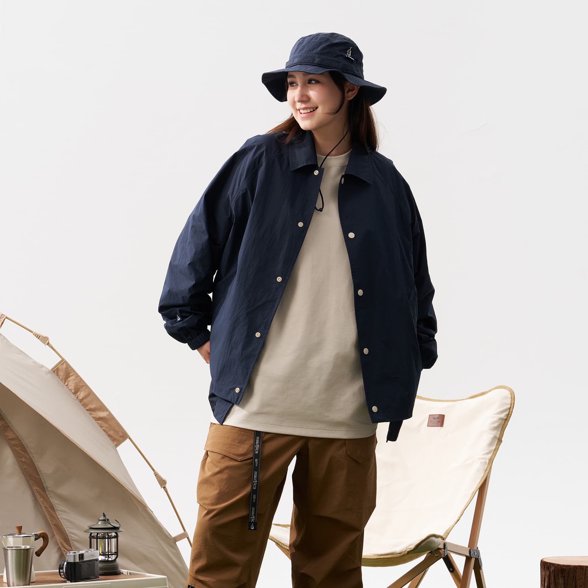 Куртка Nautica White Sail Легкое Пальто Куртка Унисекс - изображение 3