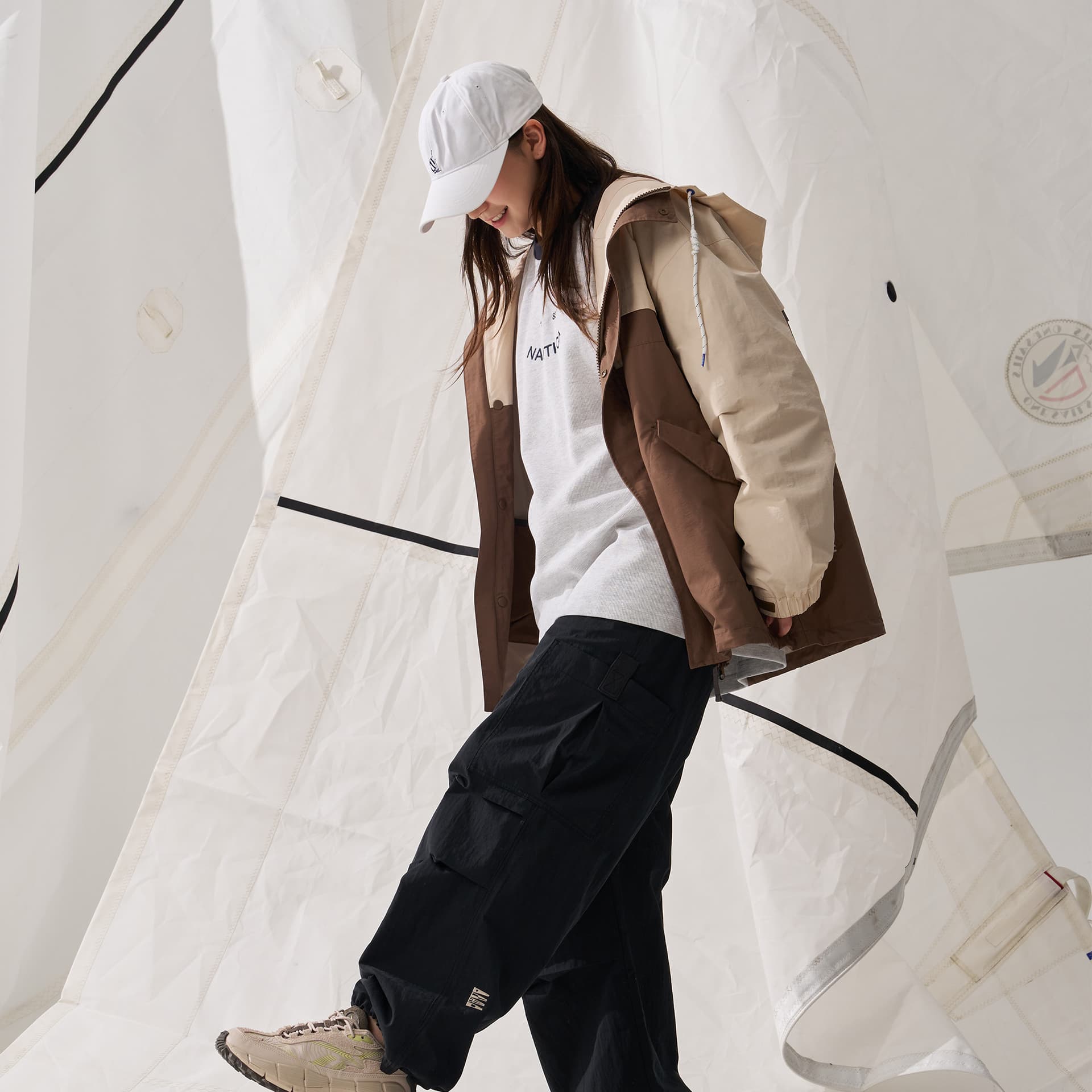 Куртка Nautica White Sail Легкое пальто куртка унисекс - изображение 6