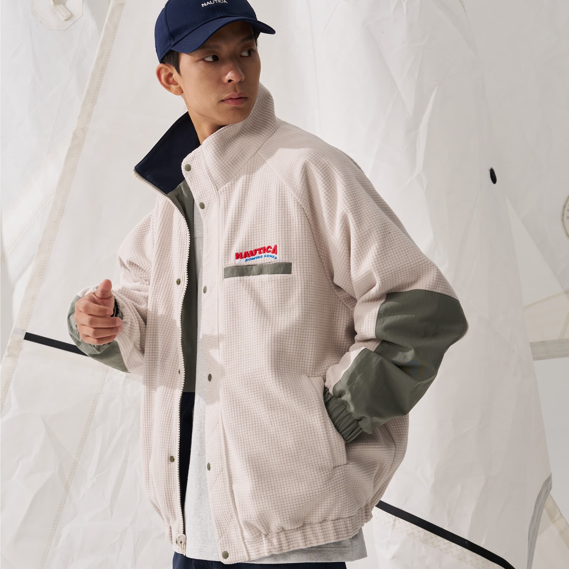 Зимняя куртка пуховик Nautica White Sail Мужская пуховая куртка - изображение 11