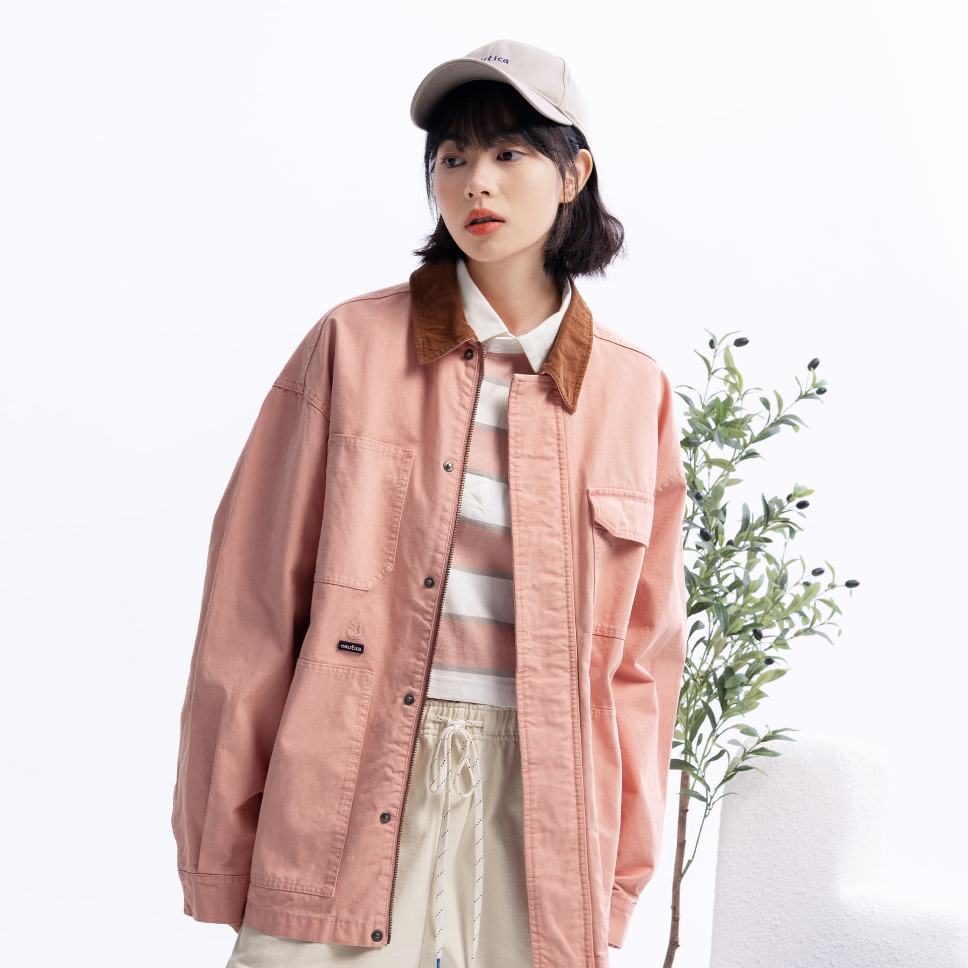 Джинсовая куртка Nautica White Sail Легкое пальто унисекс - изображение 8