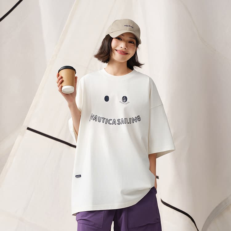 Футболка Nautica White Sail T-рубашка унисекс - изображение 3