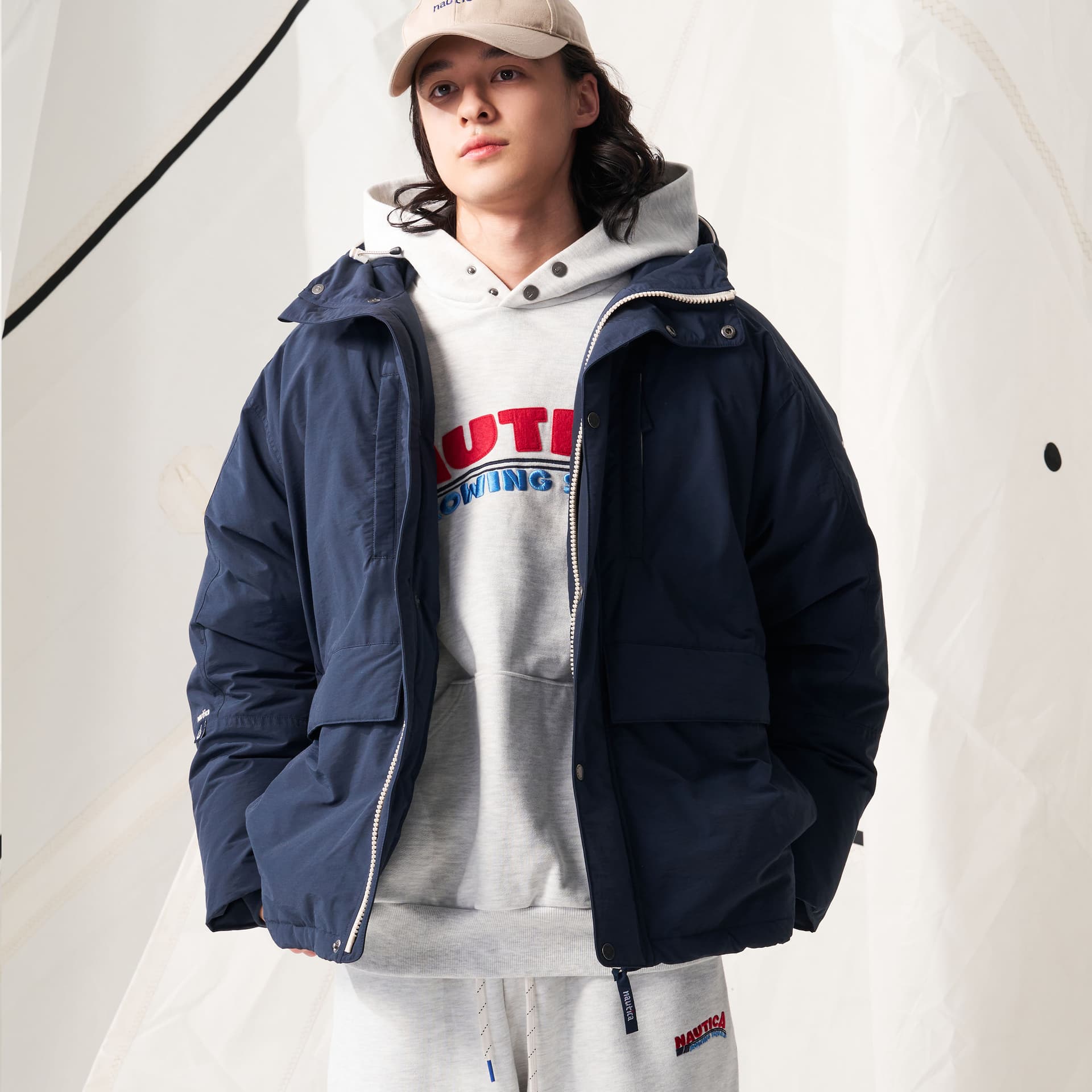 Зимняя куртка Nautica White Sail FW24 Мужской пуховик - изображение 3