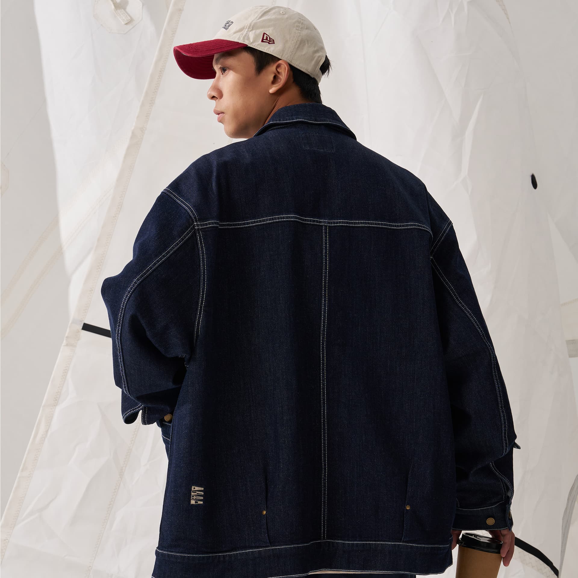 Джинсовая куртка Nautica White Sail Джинсовая Куртка Унисекс Одежда - изображение 5