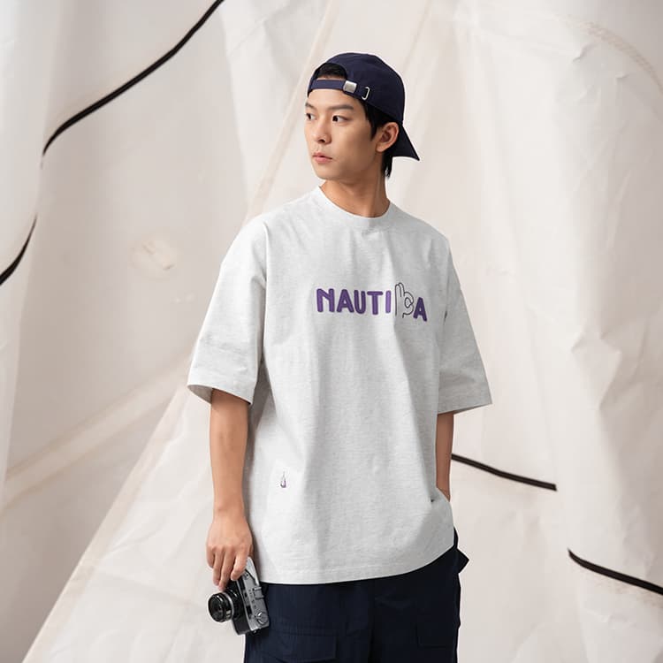 Футболка Nautica White Sail T-рубашка унисекс - изображение 4