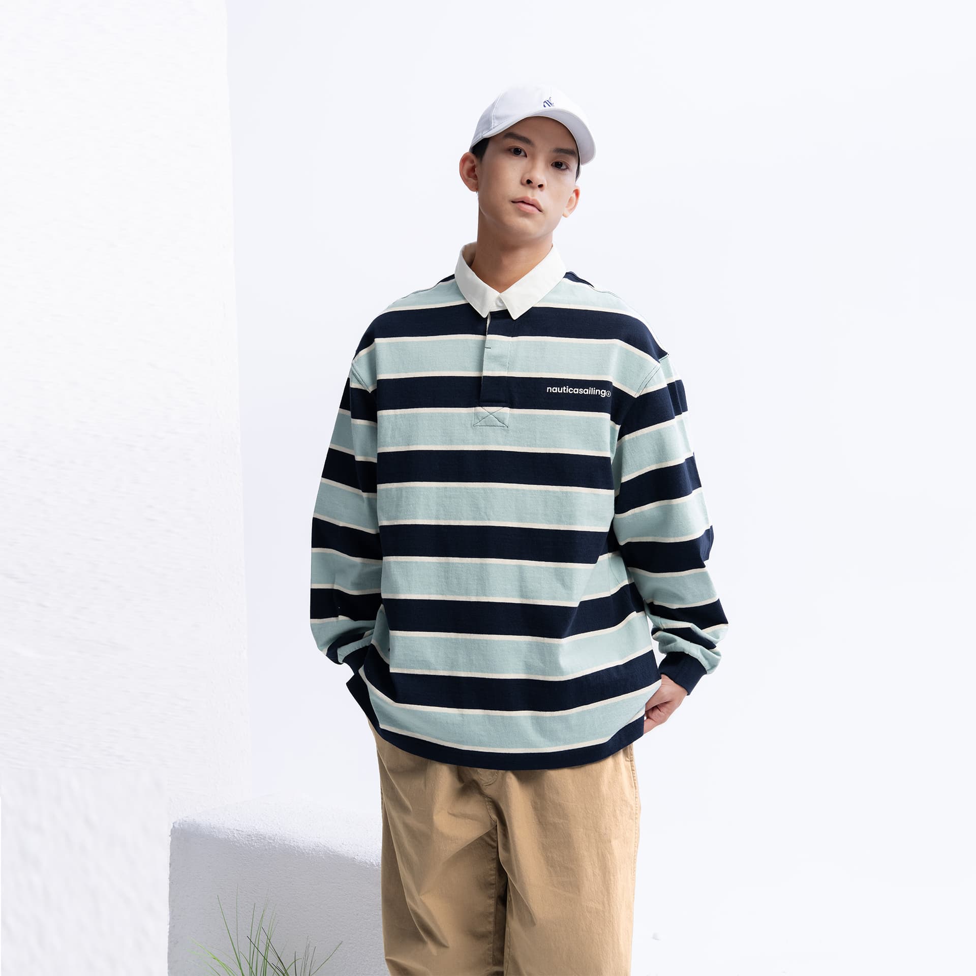 Поло Nautica White Sail Короткий Sleeved Поло Мужской - изображение 7