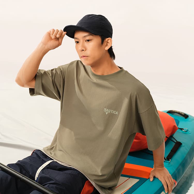 Футболка Nautica White Sail T-рубашка унисекс - изображение 5