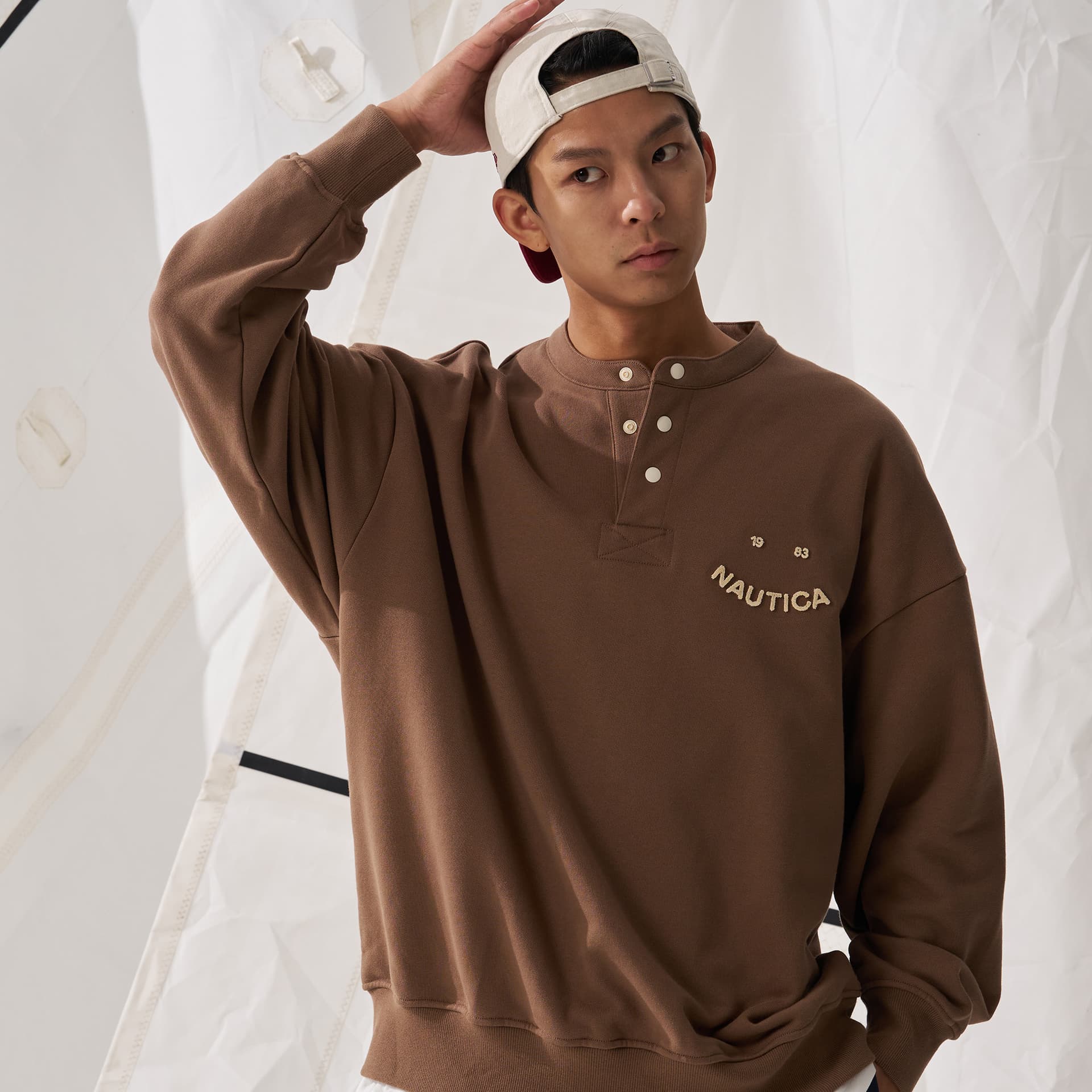 Худи Nautica White Sail Толстовка с длинными рукавами унисекс - изображение 13