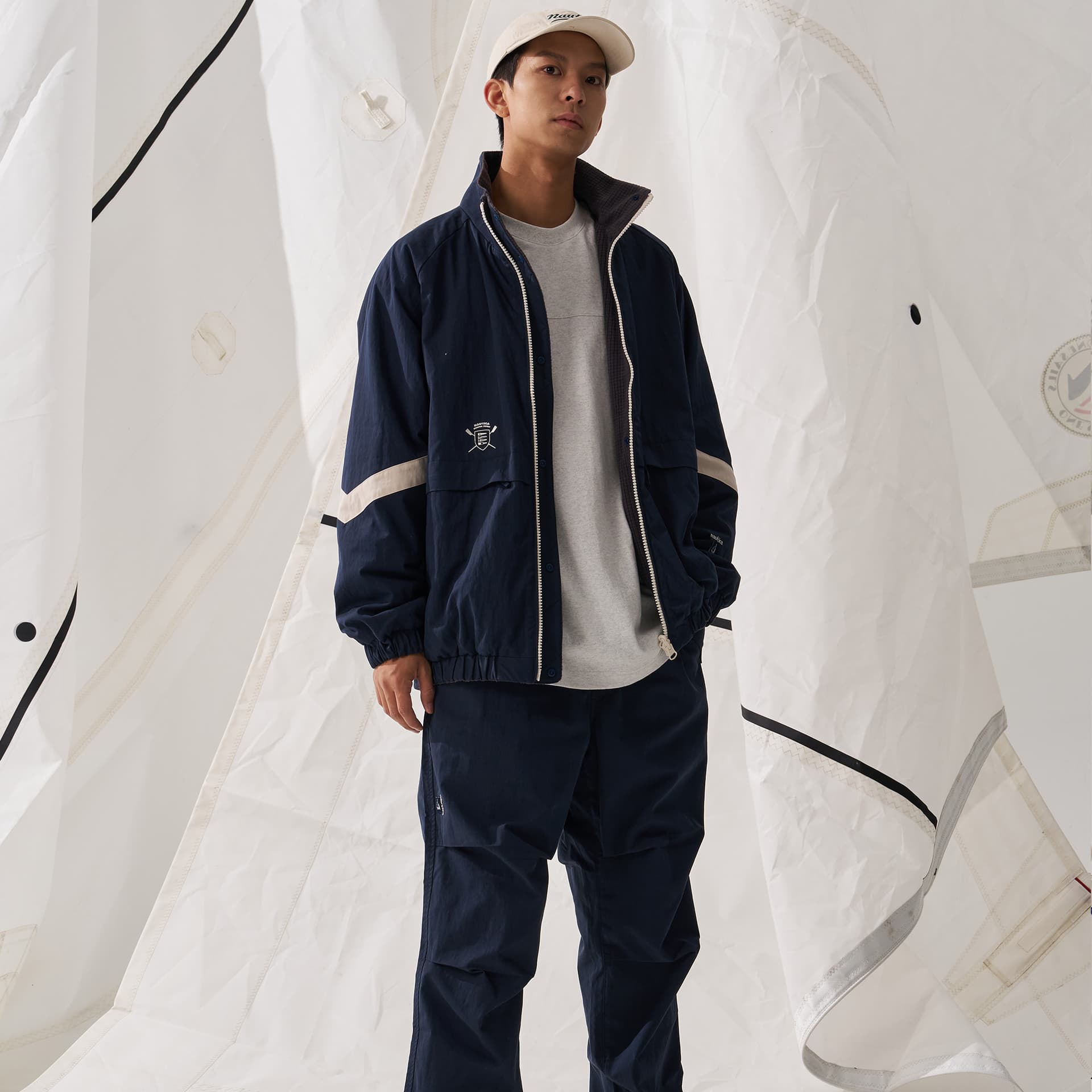 Зимняя куртка пуховик Nautica White Sail Мужская пуховая куртка - изображение 13