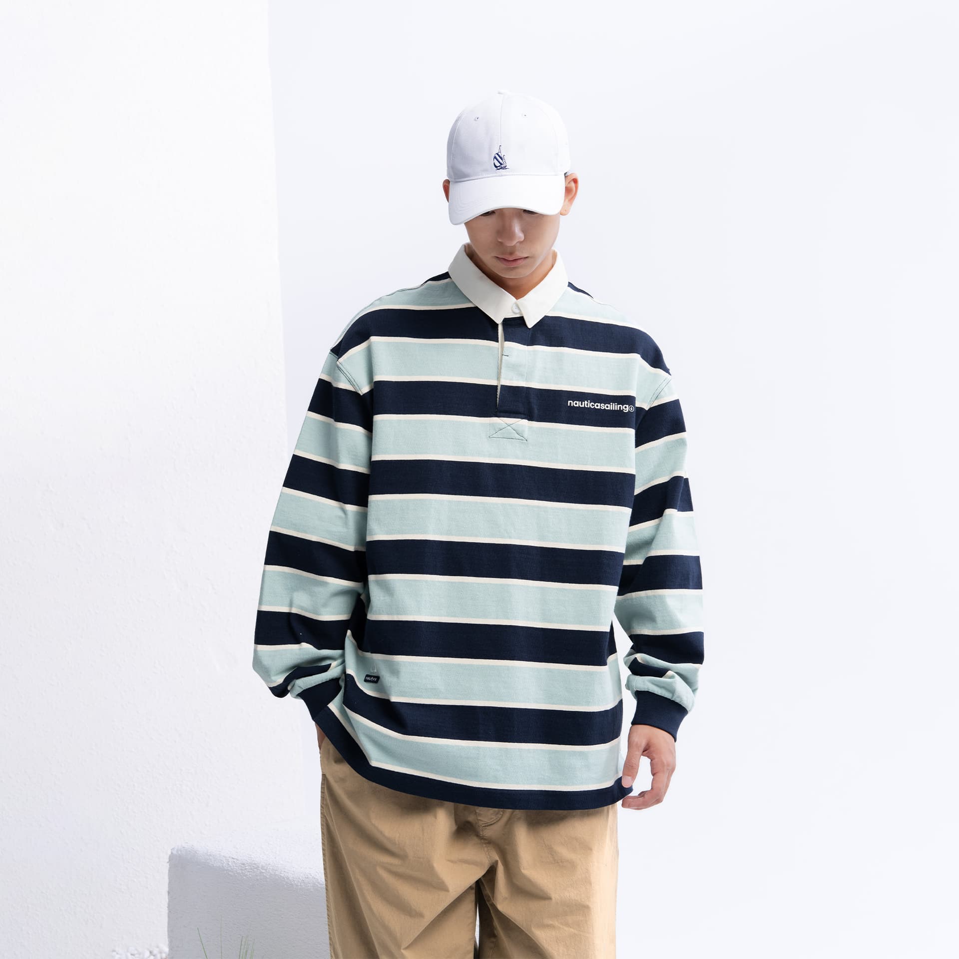 Поло Nautica White Sail Короткий Sleeved Поло Мужской - изображение 6