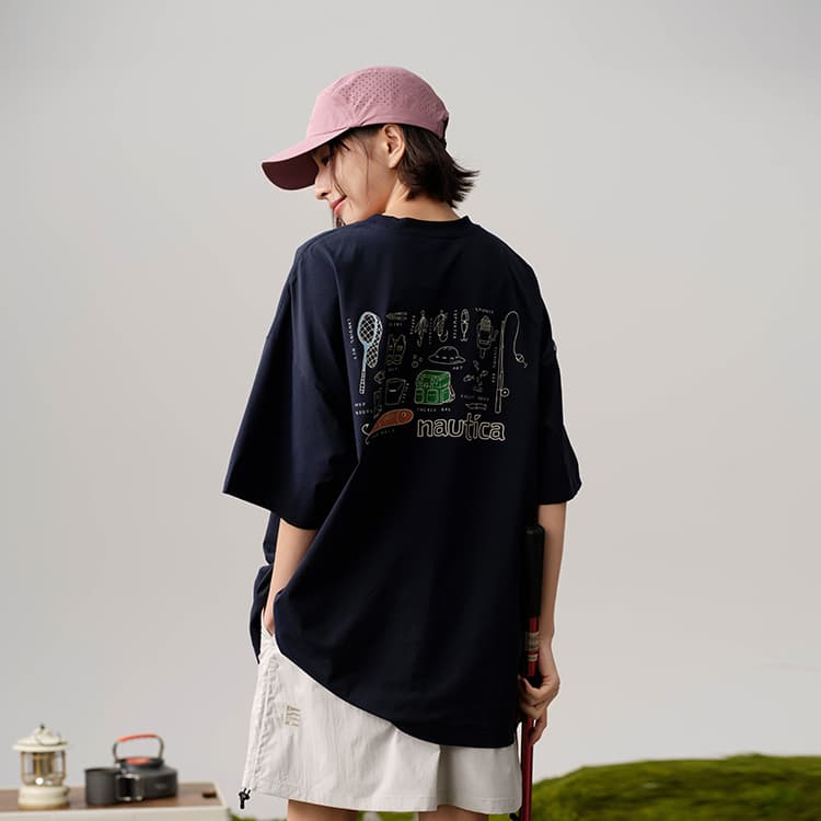 Футболка Nautica White Sail T-рубашка унисекс - изображение 5