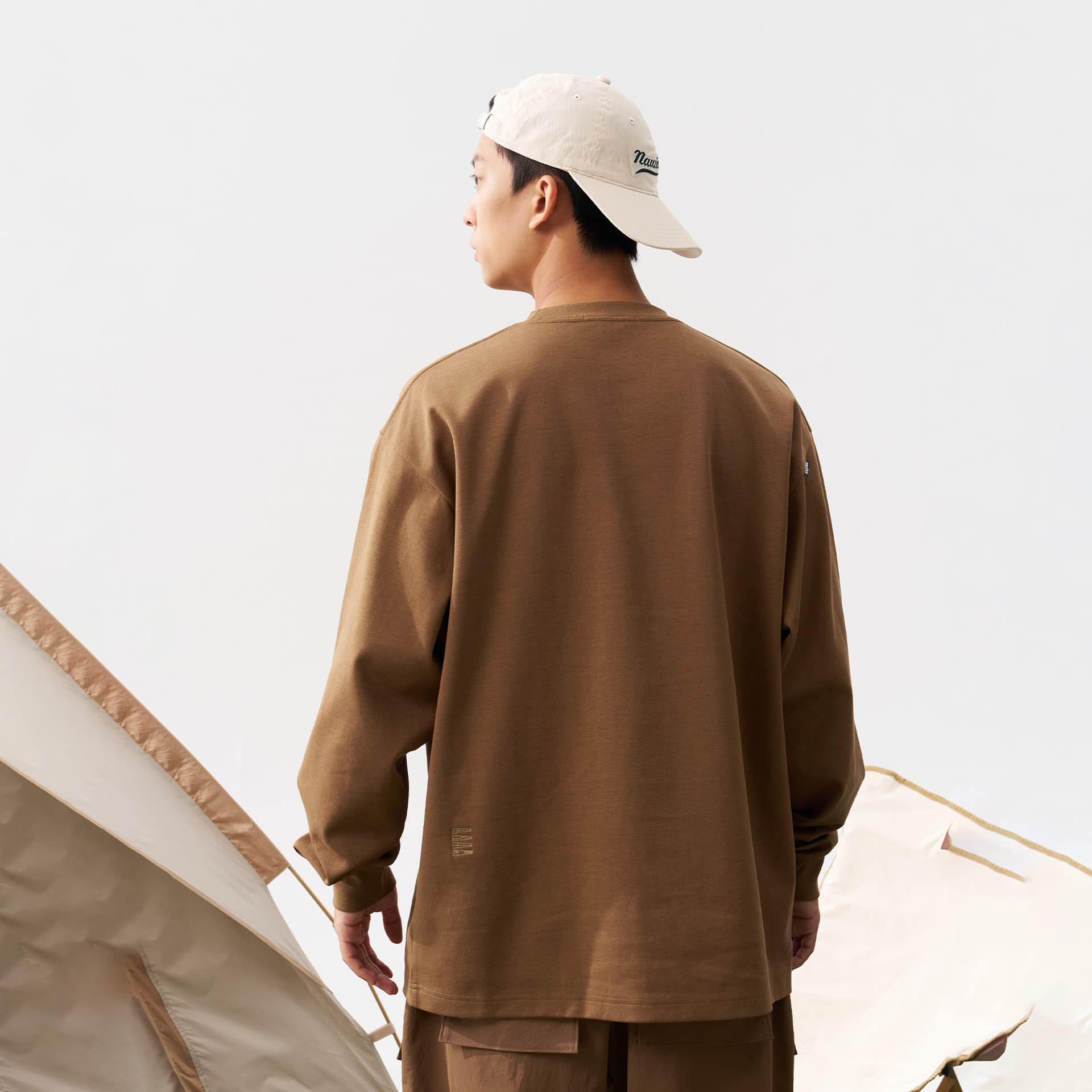 Футболка Nautica White Sail Длинный рукав круглый вырез футболка унисекс - изображение 5