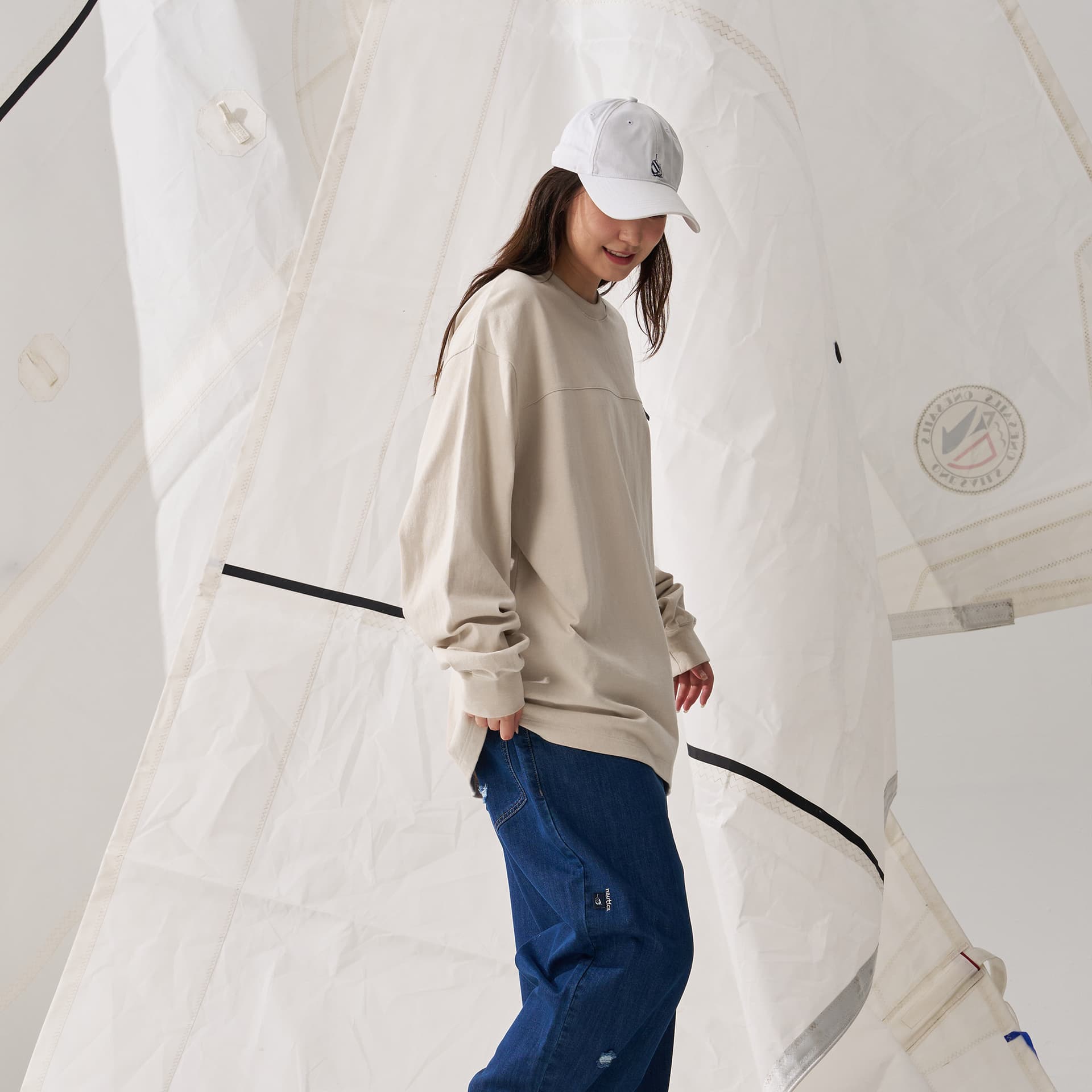 Футболка Nautica White Sail T-рубашка унисекс - изображение 5