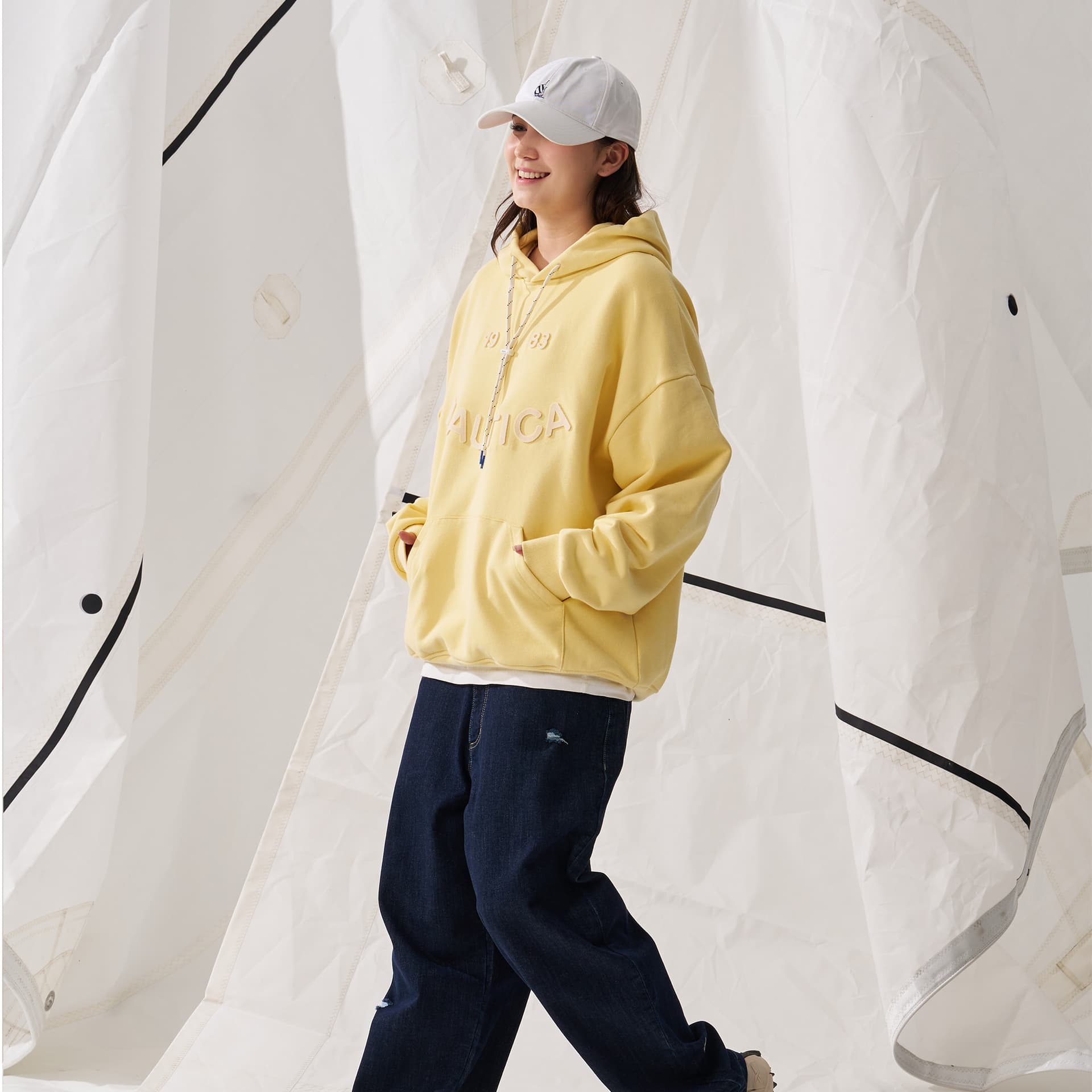 Худи Nautica White Sail Толстовка с Длинными Рукавами Унисекс - изображение 4