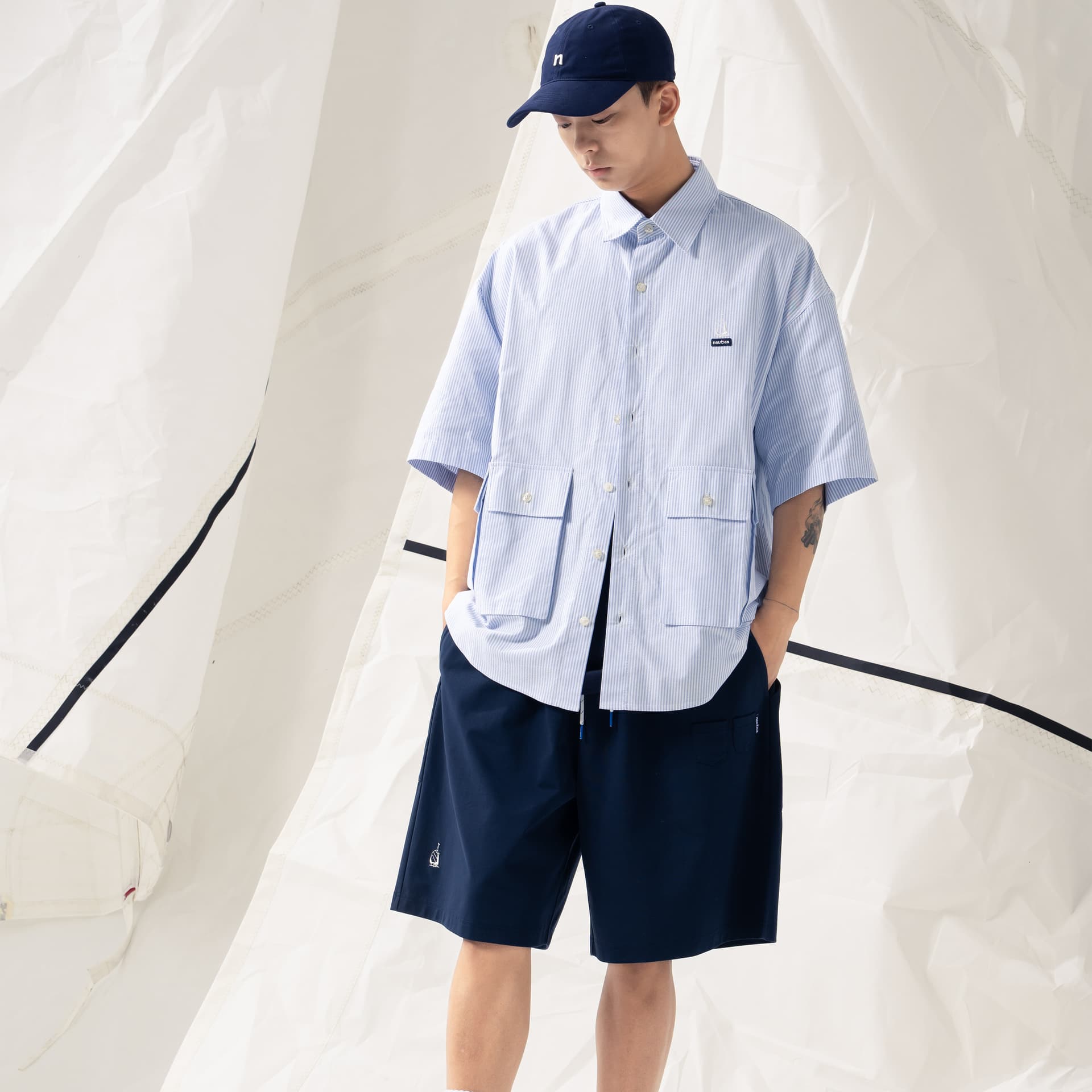 Рубашка nautica white sail SS24 - изображение 3