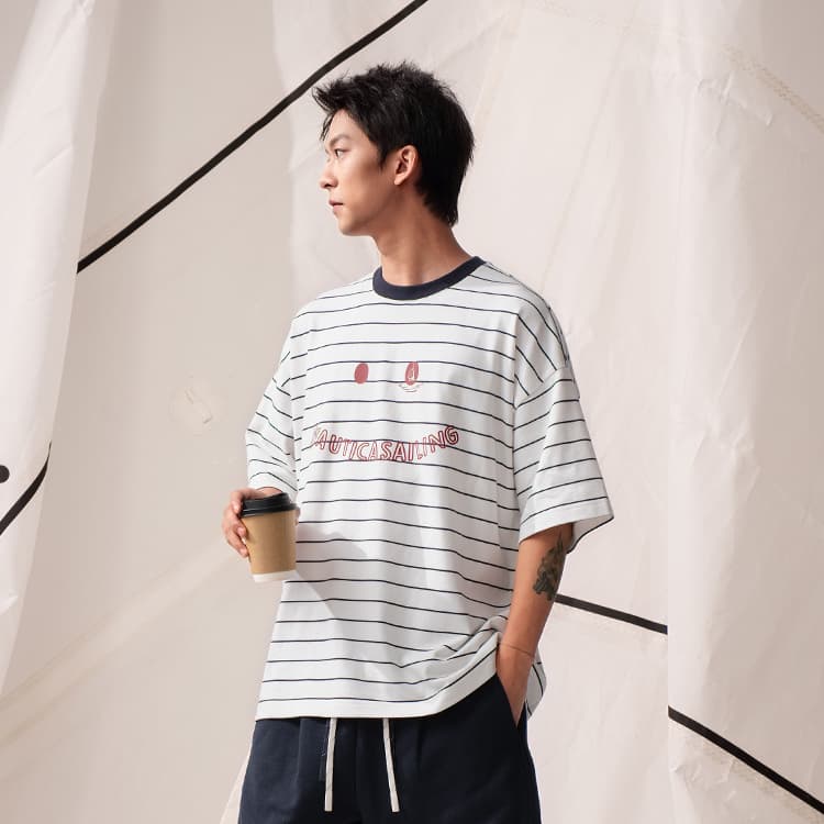 Футболка Nautica White Sail T-рубашка унисекс - изображение 9