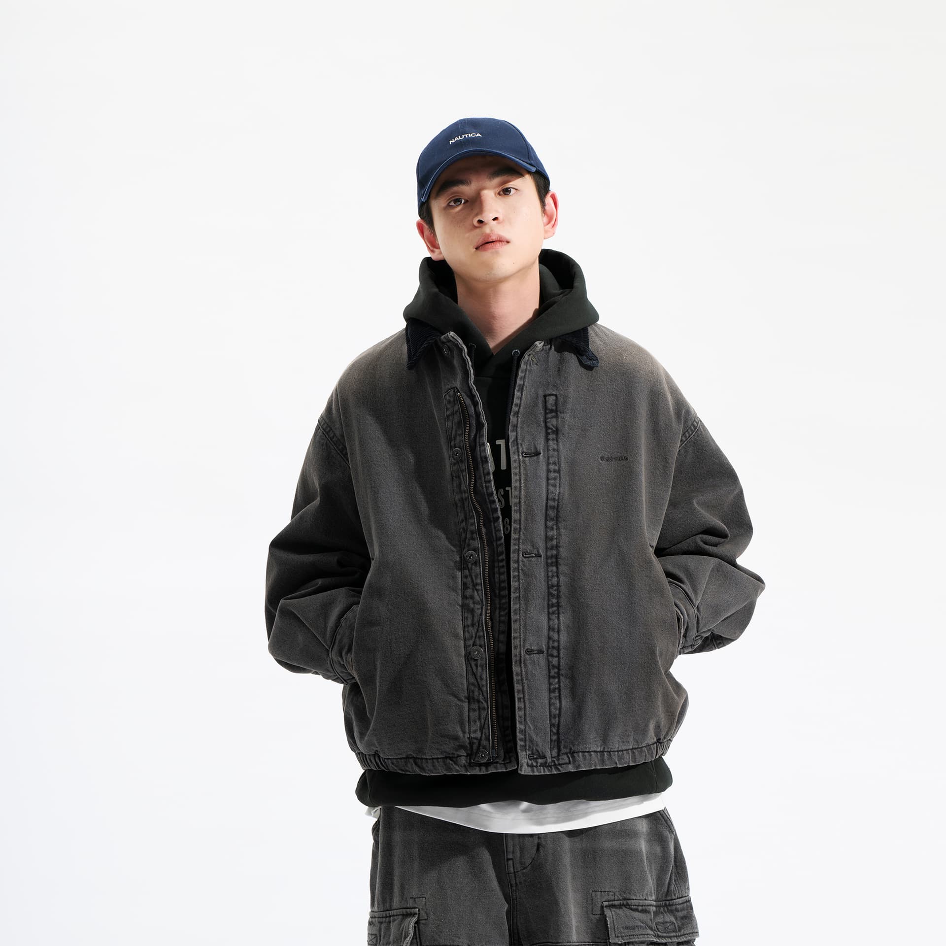 Зимняя куртка пуховик Nautica White Sail Мужская пуховая куртка - изображение 3