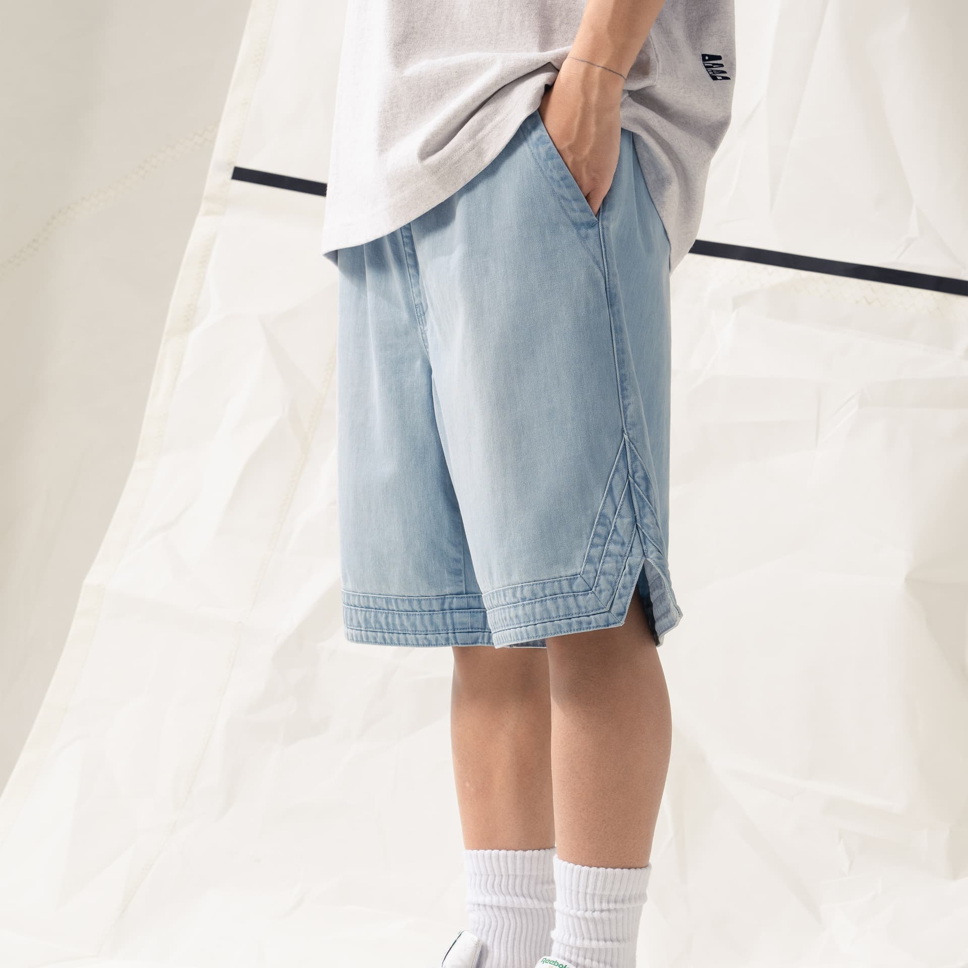 Джинсовые шорты nautica white sail SS24 - изображение 4
